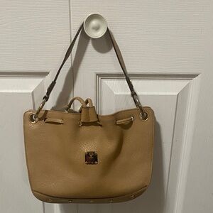 Pre❤️ MCM Tan/Beige Crossbody/Satchel Bag